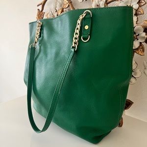 Michael Kors green handbag